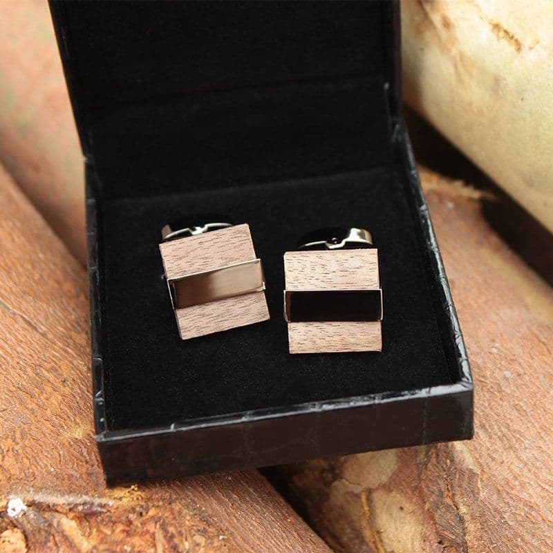 image-Wenge Wood Cufflinks