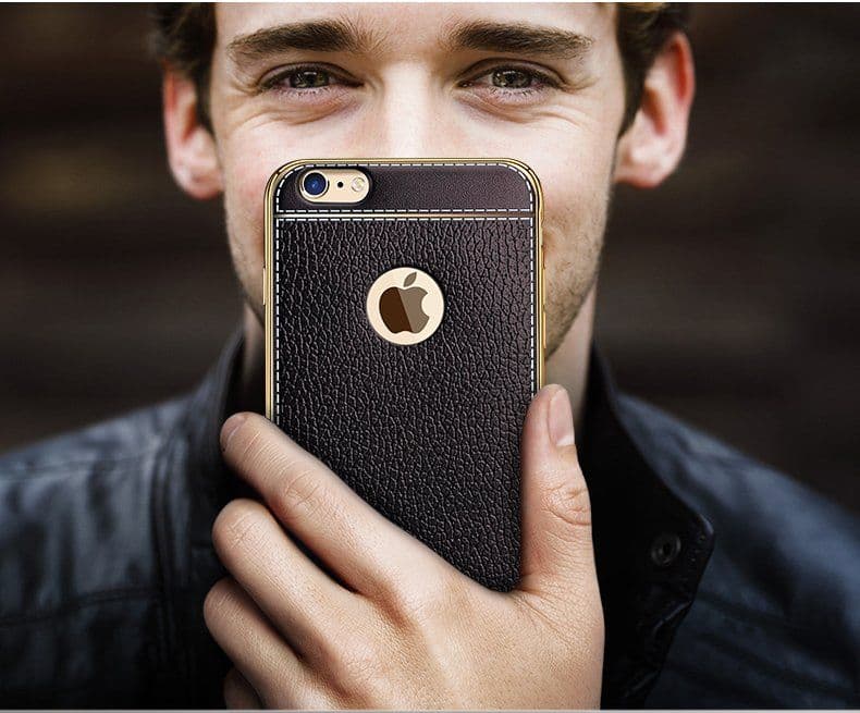 image-Luxury Litchi Grain iPhone Case