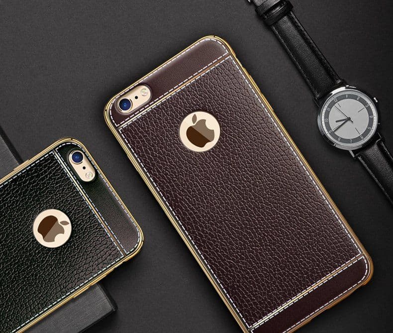 image-Luxury Litchi Grain iPhone Case