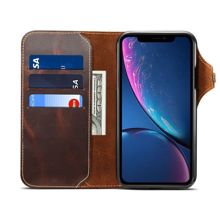 image-Genuine Leather iPhone X/XS/XS Max Wallet Case