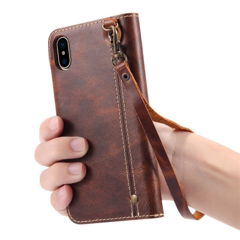 image-Genuine Leather iPhone X/XS/XS Max Wallet Case