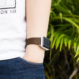 image-Cool genuine leather Apple Watch wristband