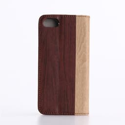image-Wood Grain iPhone 7 7+ Wallet Case