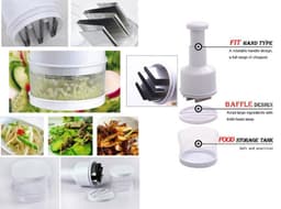 image-Vegetable Onion Garlic Chopper Crusher