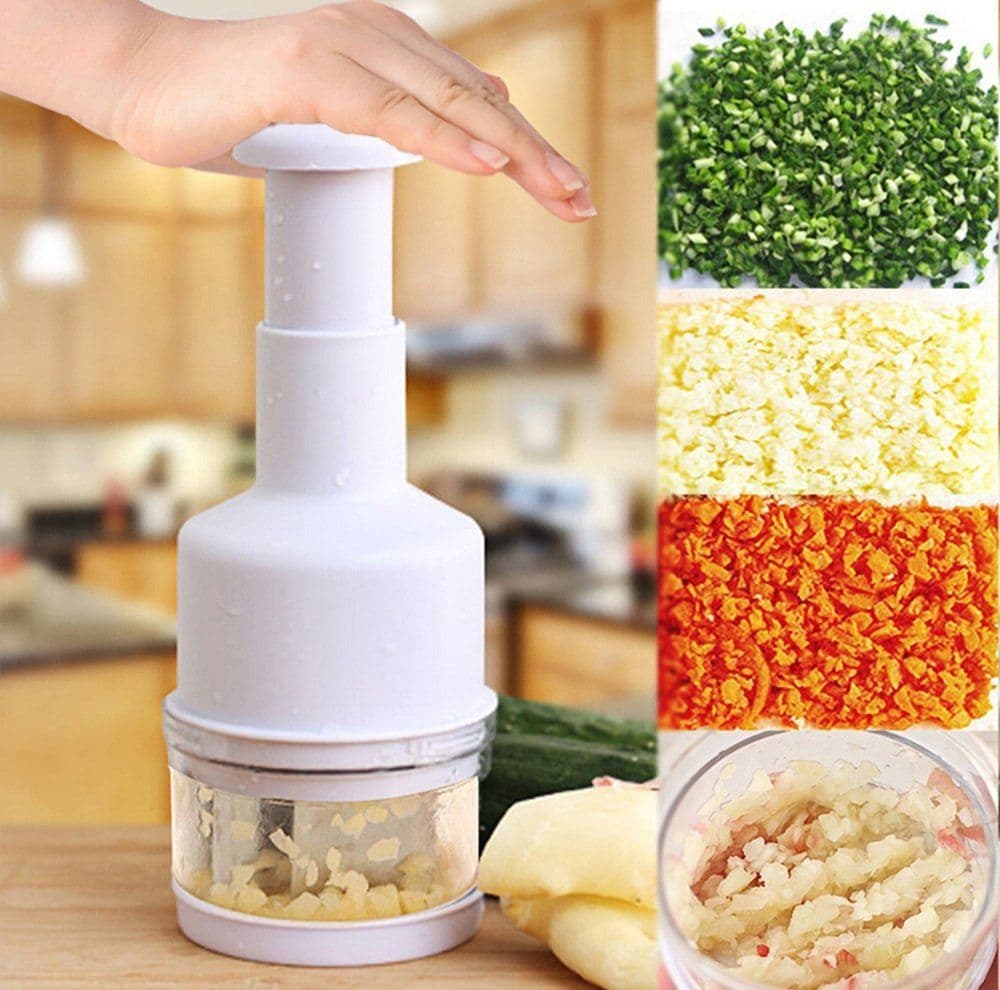 image-Vegetable Onion Garlic Chopper Crusher