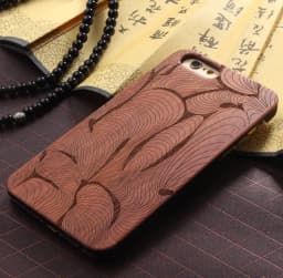 image-Wood Floral iPhone Case