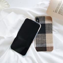 image-Brown Scottish Tartan iPhone Case
