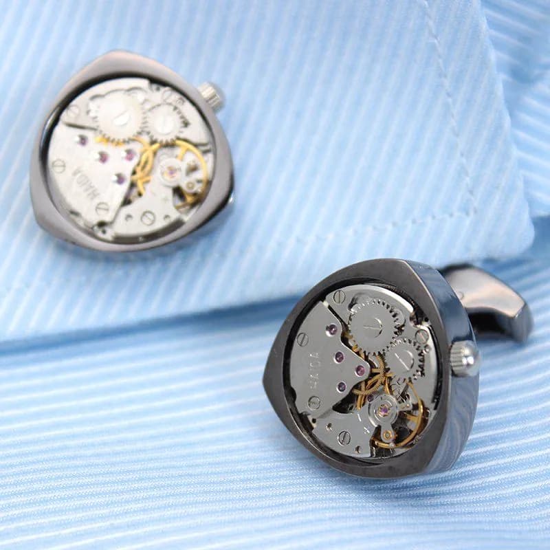 image-Rotor Motors Watch Engine Cufflinks