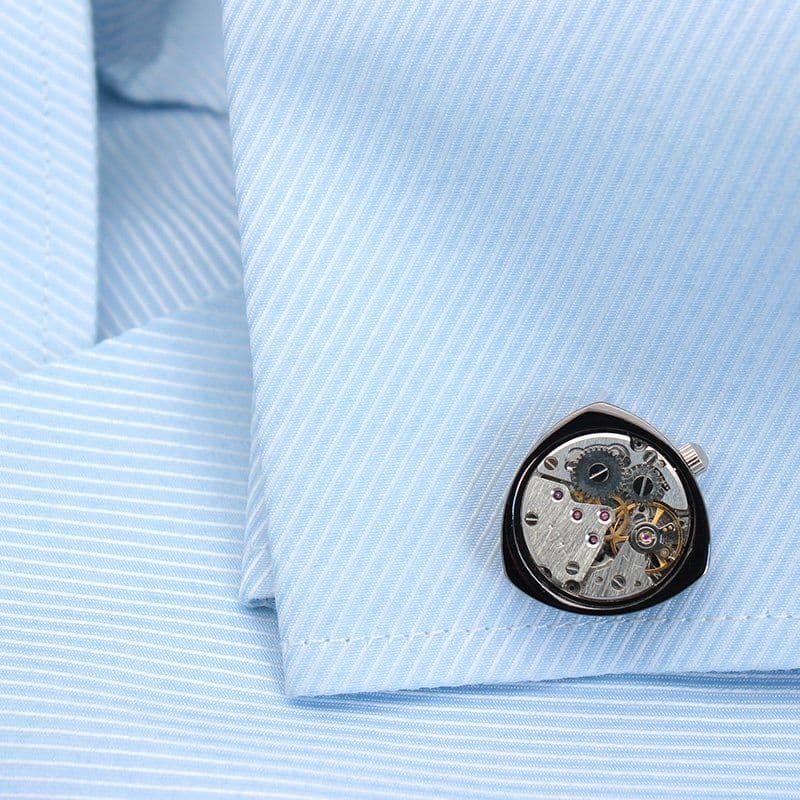 image-Rotor Motors Watch Engine Cufflinks