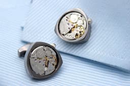 image-Rotor Motors Watch Engine Cufflinks