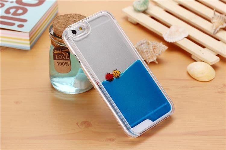 image-Fish Swimming in Blue Ocean iPhone Case