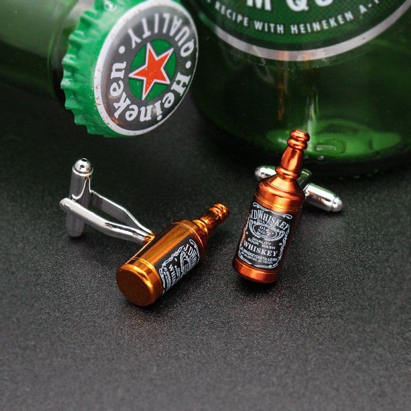 image-Whisky Bottle Cufflinks