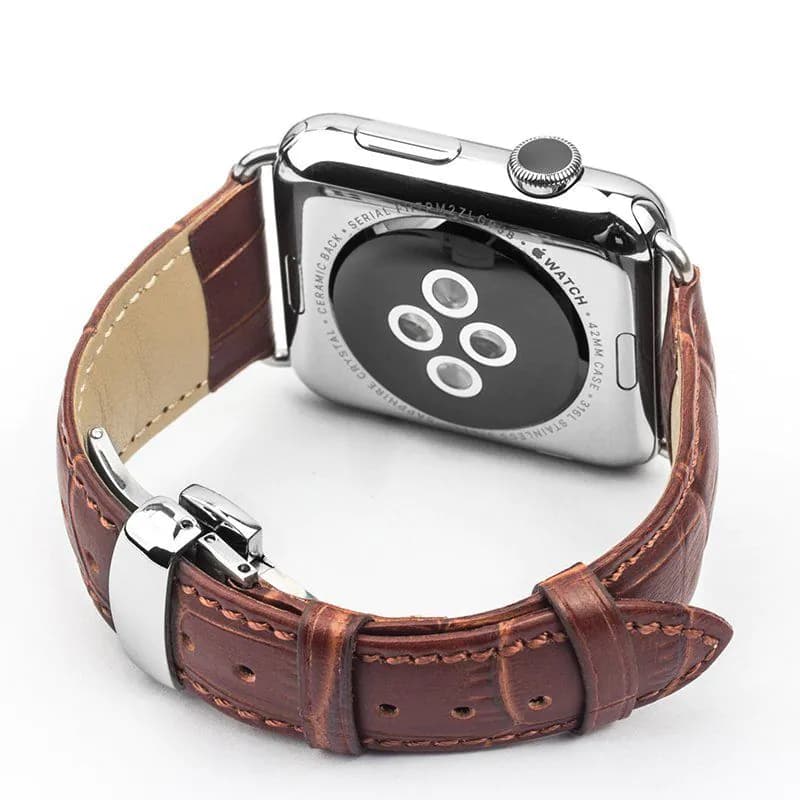 image-Genuine Leather Apple Watch Band