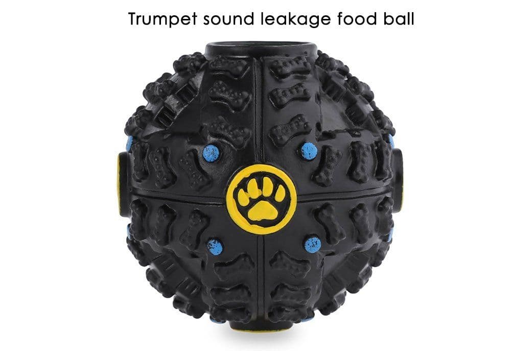 image-Trumpet Sound Leakage Food Ball Pet Shrieking Toy