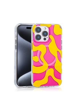 image-iPhone 16 Pro Case with MagSafe Feature, Stilo Design Patterned Cover
