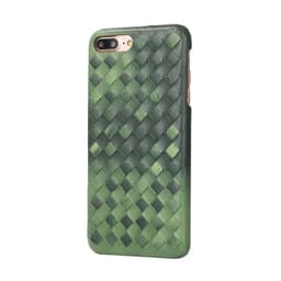 image-Green Woven Leather iPhone Case