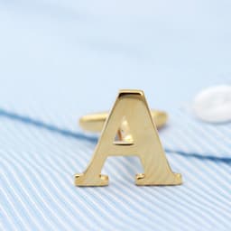 image-Golden Alphabets Cufflinks