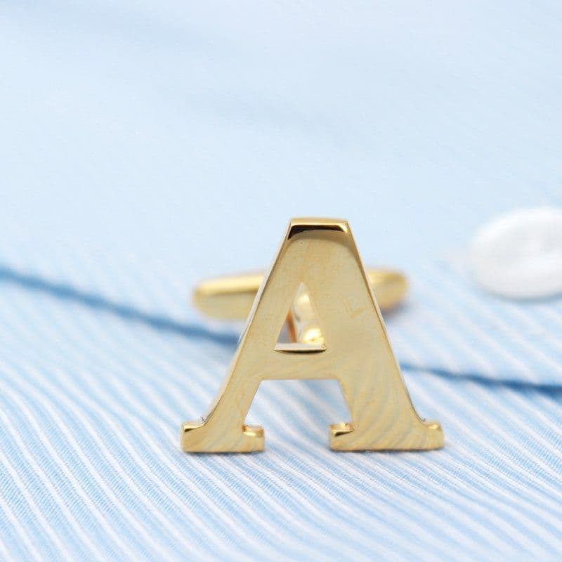 image-Golden Alphabets Cufflinks