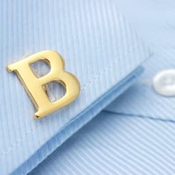 image-Golden Alphabets Cufflinks