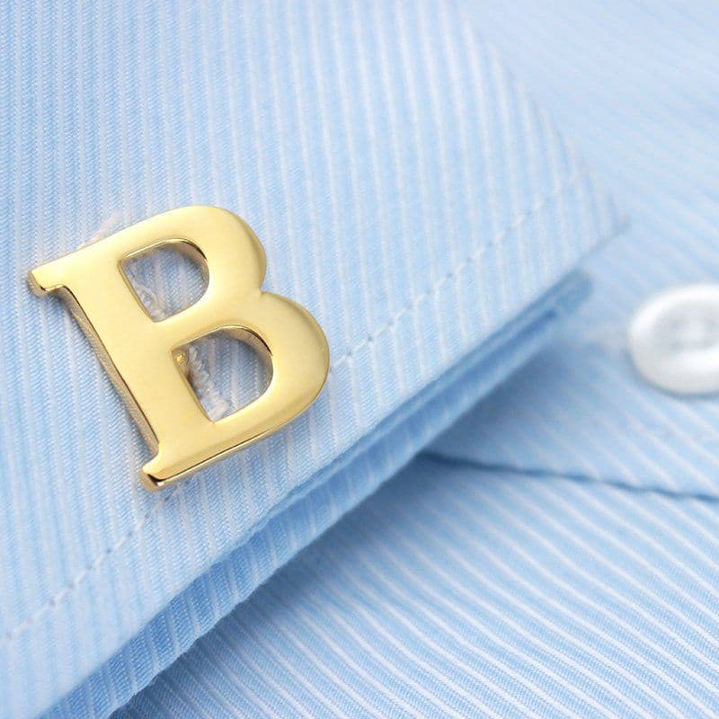 image-Golden Alphabets Cufflinks