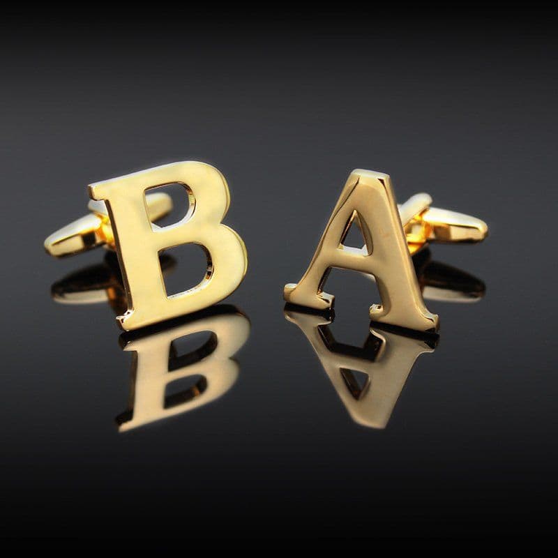image-Golden Alphabets Cufflinks