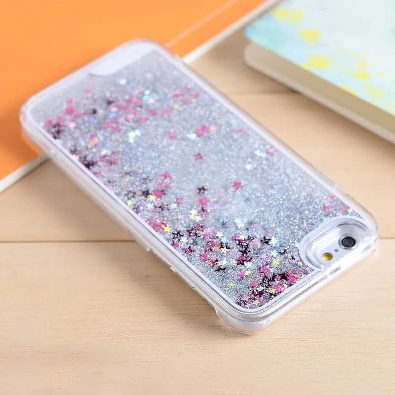 image-Silver Glitter iPhone Case