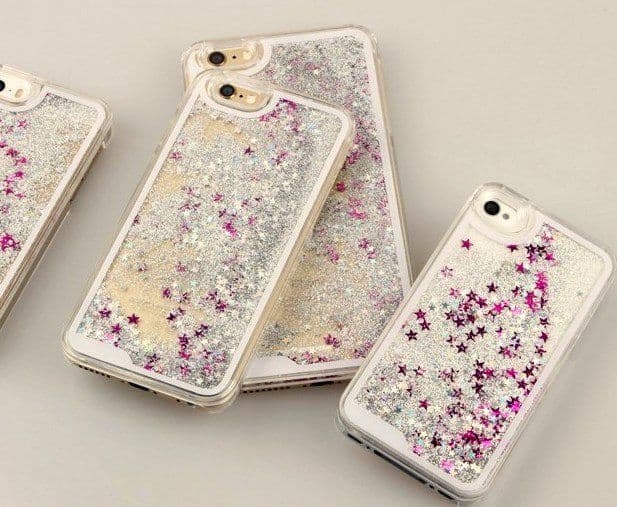 image-Silver Glitter iPhone Case