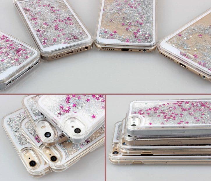 image-Silver Glitter iPhone Case