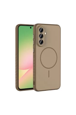 image-Samsung Galaxy A56 5G Case with Magnetic Car Mount, Tea Solid Cover