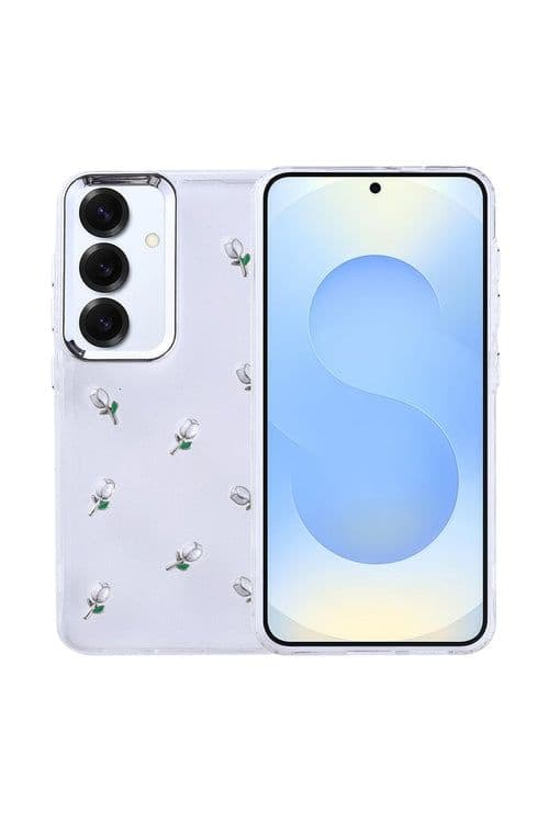 image-Samsung Galaxy S24 Plus Case, Polar Glitter Patterned Bow Cover