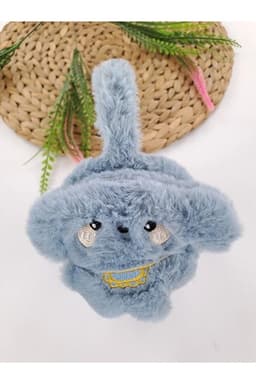 image-Boys Blue Plush Winter Earmuffs – Fluffy Puppy Ear Warmers for Kids