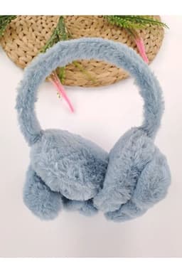 image-Boys Blue Plush Winter Earmuffs – Fluffy Puppy Ear Warmers for Kids