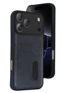 image-iPhone 17 Pro Max Leather Wallet Case with Card Slots PU Flip Cover,