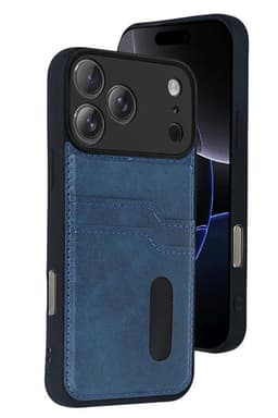 image-iPhone 17 Pro Max Leather Wallet Case with Card Slots PU Flip Cover,