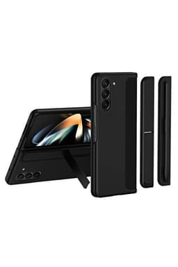 image-Samsung Galaxy Z Fold 5 Case with Stand and Pen Holder, TPU Hard Cover