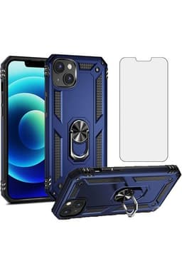 image-iPhone 15 Case Armor Tank Holder Hard Shockproof + Screen Protector