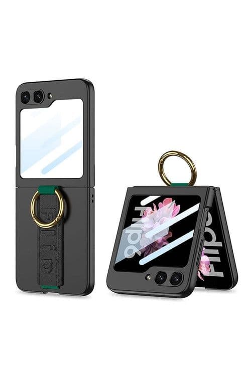 image-Samsung Galaxy Z Flip6 Case with Camera Protection and Ring Holder