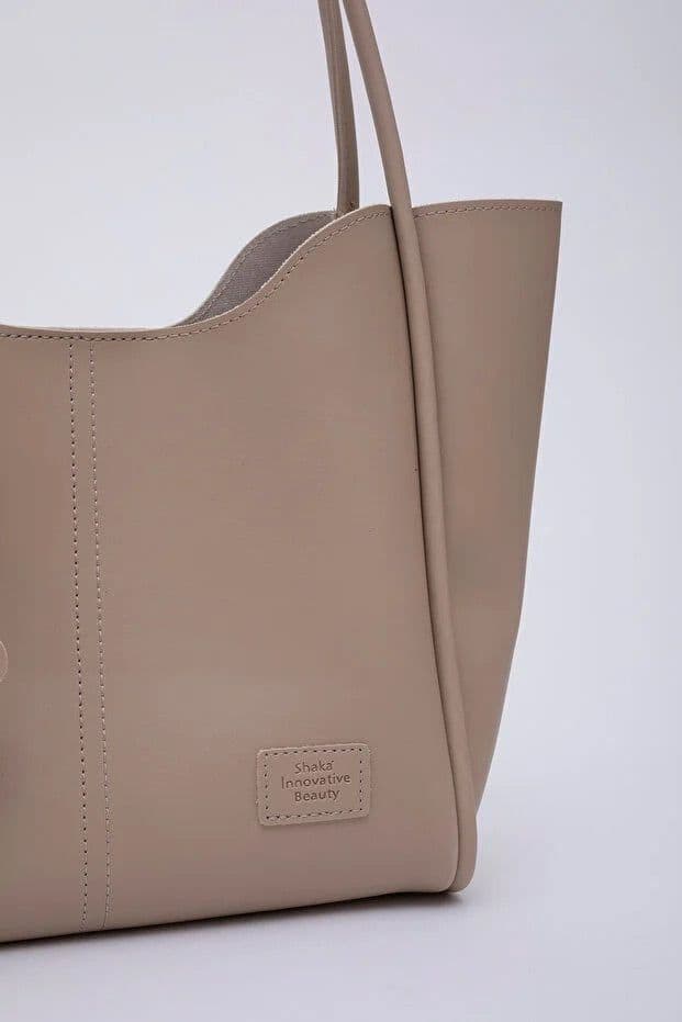 image-Mink SHK108 faux leather women hand and shoulder bag with wallet and
