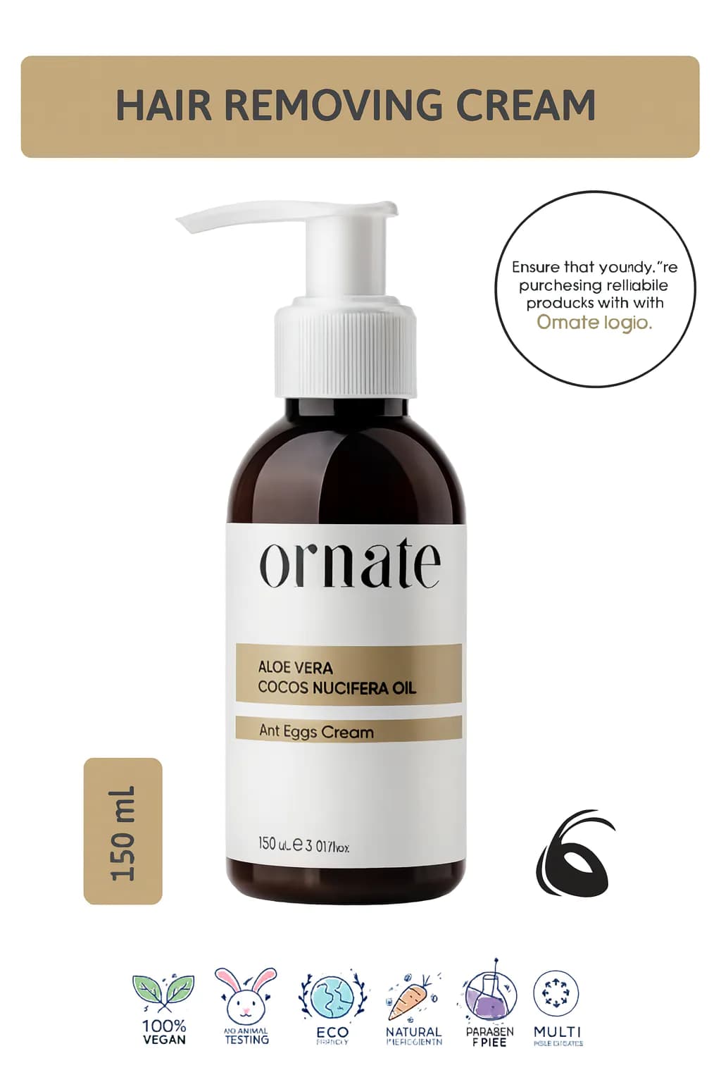 image-Ant Egg Hair Removal Cream (Unisex) – Effective Depilatory Formula