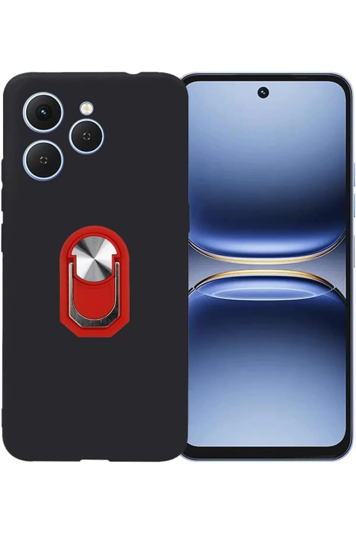 image-Tecno Spark 40 Case TPU Silicone Ring Holder Cast Cover