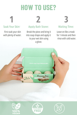 image-Rassoul Exfoliating Stone Whitening Body & Face Peeling Set (6 Pieces,