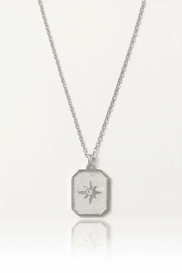 image-Stainless Steel Silver North Star Necklace for Women