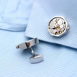 image-Octagonal Watch Engine Cufflinks