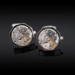 image-Octagonal Watch Engine Cufflinks