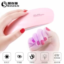 image-Manzilin LED Nail Art Dryer Portable Phototherapy Machine - White 58*38*29cm