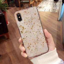 image-Emerald Marble with Shining Gold Foil Phone Case