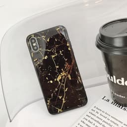 image-Emerald Marble with Shining Gold Foil Phone Case