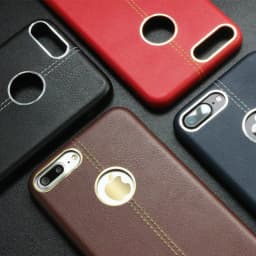image-Luxury Leather iPhone Case
