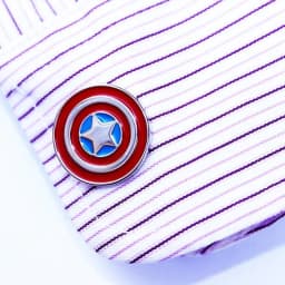 image-Captain America Shield Cufflinks