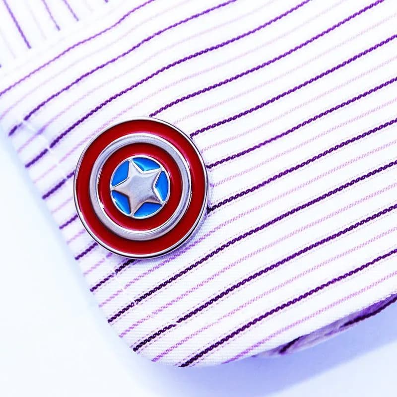 image-Captain America Shield Cufflinks
